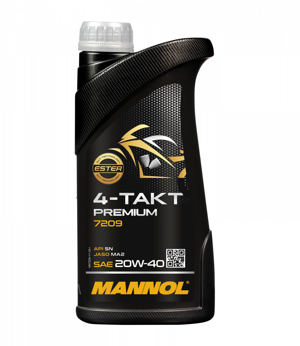 Моторна олива Mannol 4T Premium Engine OIL 20W40 1Л MA2 (7209) (20)