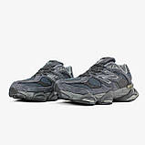 Чоловічі / жіночі кросівки New Balance 9060 Grey Blue, унісекс сірі замшеві кросівки нью беланс 9060 ню беленс NB 9060 нб, фото 3