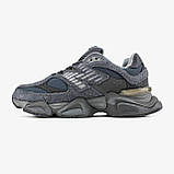 Чоловічі / жіночі кросівки New Balance 9060 Grey Blue, унісекс сірі замшеві кросівки нью беланс 9060 ню беленс NB 9060 нб, фото 7