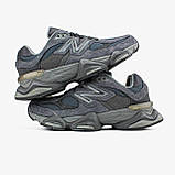 Чоловічі / жіночі кросівки New Balance 9060 Grey Blue, унісекс сірі замшеві кросівки нью беланс 9060 ню беленс NB 9060 нб, фото 2