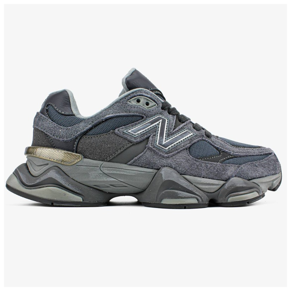 Чоловічі / жіночі кросівки New Balance 9060 Grey Blue, унісекс сірі замшеві кросівки нью беланс 9060 ню беленс NB 9060 нб, фото 1