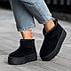 Только 40р! Угги женские зимние короткие черные на платформе (Код:3441тк) - фото 2 - id-p1983022662
