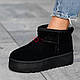 Только 40р! Угги женские зимние короткие черные на платформе (Код:3441тк) - фото 3 - id-p1983022662