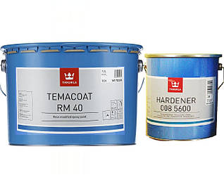 Емаль епоксидна TIKKURILA TEMACOAT RM40 хімстійких, ТСН-прозорість, 7.2+2л