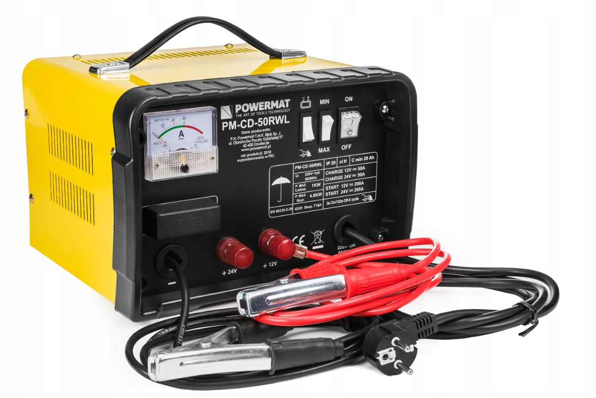 Пускозарядний пристрій 12-24В 200А POWERMAT PM0572