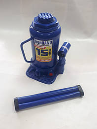 Домкрат гідравл. пляшка 15т короб.N 91504 вис 460мм Iron Hand - оригінал