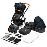 Універсальна коляска 2 в 1 Lionelo AMBER BLUE NAVY, фото 5
