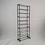 Полиця органайзер стелаж підставка для взуття Amazing Shoe Rack на 30 пар -ST-775-Black., фото 4