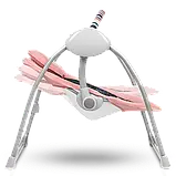 Дитяче крісло-гойдалка Lionelo RUBEN PINK BABY, фото 3