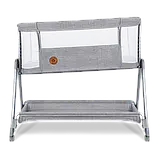 Ліжечко приставне Lionelo LUNA GREY CONCRETE, фото 2