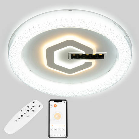 Стельова LED люстра, світлодіодний світильник Sunlight 6210/500, фото 1
