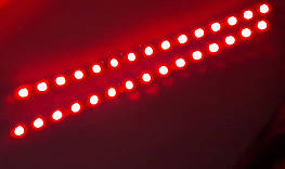 Підсвічування салону 90101R-40 15LEDх40см в прикурив/звук.сенсор/червоний (пара) - оригінал