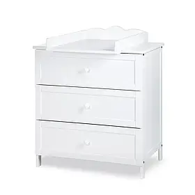 Комод із пеленальним столиком KLUPS Oliver White