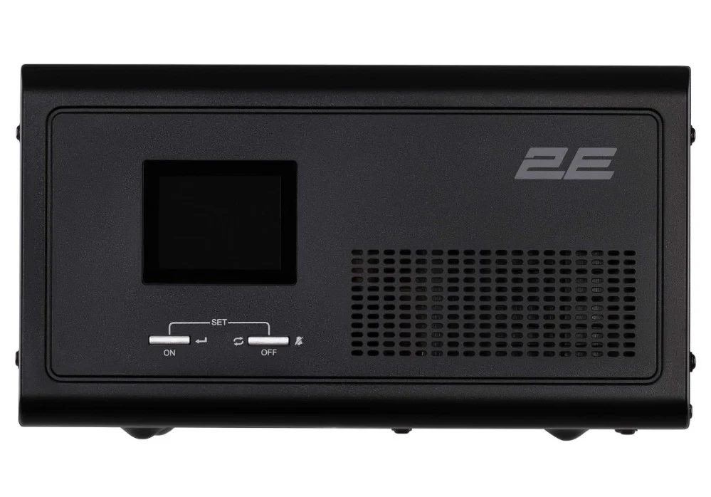 Інвертор 2E HI600, 600 W, 12V — 230 V, LCD, AVR, 2xSchuko + DC output (2E-HI600)