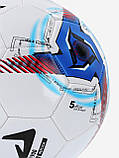 М'яч футбольний Demix DF900 Replica Розмір 5, білий/синій, фото 3