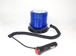 Мигалка світлодіодна 117*87.5*103 12-24V 30LED синя з перекл. вкл/викл - оригінал