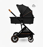 Універсальна коляска 3 в 1 Lionelo RIYA BLACK ONYX, фото 3