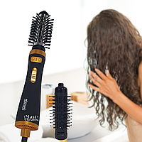 Фен-щітка DSP 900 Вт з двома насадками в комплекті та оборотом шнура на 360 градусів DSP-50046