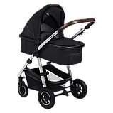 Універсальна коляска 3 в 1 Lionelo AMBER BLACK SILVER, фото 2