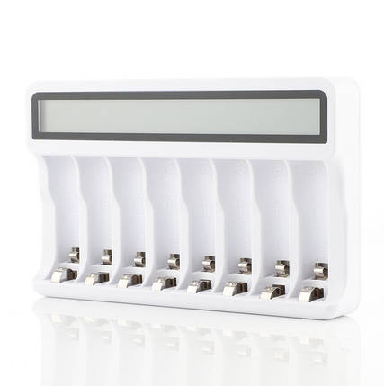 Зарядний пристрій Soshine ZN826E для AA/AAA Ni-MH, USB, LCD, 8ch, White, Box, фото 1