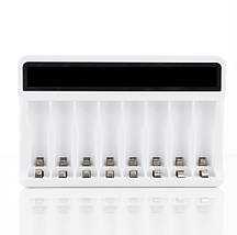 Зарядний пристрій Soshine ZN826E для AA/AAA Ni-MH, USB, LCD, 8ch, White, Box, фото 3