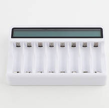 Зарядний пристрій Soshine ZN826E для AA/AAA Ni-MH, USB, LCD, 8ch, White, Box, фото 6