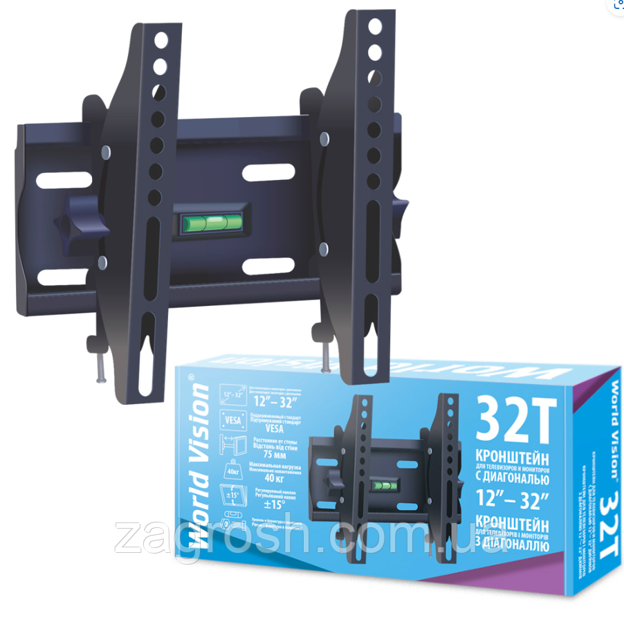 Promo Ціна! Кронштейн World Vision 32T, VESA 200*200, 12"-32" - тільки на ZaGrosh.com.ua, фото 1
