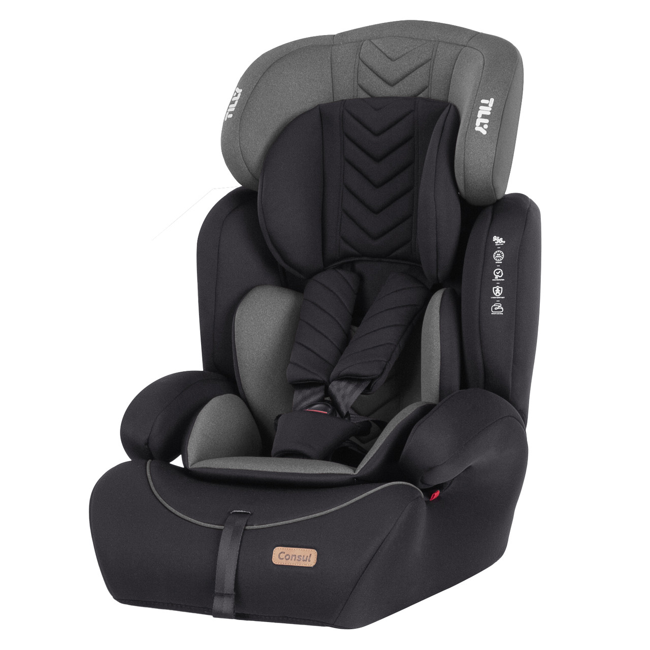 Автокрісло дитяче TILLY Consul T-531/4 Light Grey група 1/2/3 вага 9-36 кг