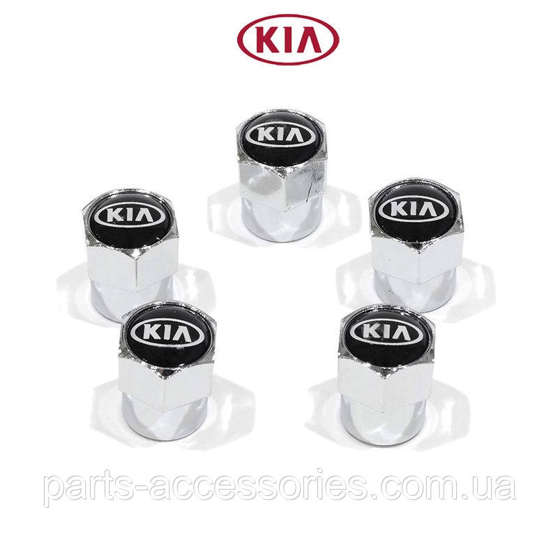 Kia Sorento 2009-2023 Ковпачки на ніпелях дисків чорні Нові Оригінал