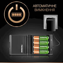Універсальний ЗП Duracell Hi-Speed Charger (CEF14) +2x1300mAh +2x750mAh, AA/AAA, LED індикатор, 4 канала, Blister, фото 6