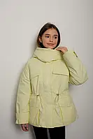 Весняна куртка на дівчинку Грейс жовтий у розмірах 128-164