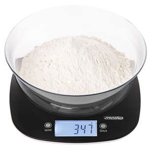 Ваги кухонні з чашею Mesko MS 3179 black 5 кг/11 фунтів і точністю 1 г/0,1 унції