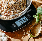 Ваги кухонні з чашею Mesko MS 3179 black 5 кг/11 фунтів і точністю 1 г/0,1 унції, фото 2