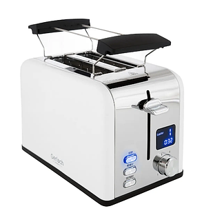 Тостер Gerlach GL-3221-білий 1100 Вт Німеччина з дисплеєм