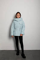 Весняна куртка на дівчинку Грейс блакитний у розмірах 134-164