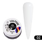 Скульптурний гель Global Fashion SCULPTURE BUILDER GEL MILKY WHITE №02, 15 г, фото 6