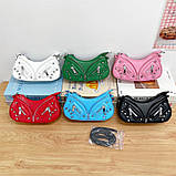 Жіноча сумка 2763 багет крос-боді чорна, фото 10