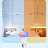 Розумна лампочка Q7 (7W, E27, RGB, керування додатком, таймер, дистанційне керування), фото 7