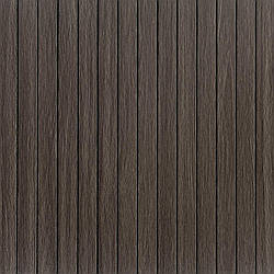 Покриття вінілове самоклеюче 3D рейки димчастий каштан 600*600*2,8мм (D) SW-00002195