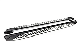 Бічні пороги Shining V1 на Jeep Grand Cherokee WK2 2010-2021 Пороги майданчика Джип Гранд Черокі 2 шт., фото 3