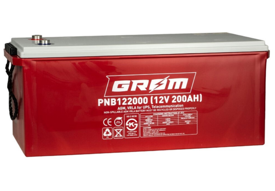 Тяговий акумулятор Grom AGM 200Ah 12V (СТ-00163982)