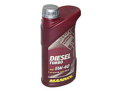 Оригінал! Олія моторна MANNOL Diesel Turbo синтетика 5w40 1L CI-4/SJ - Вища Якість!
