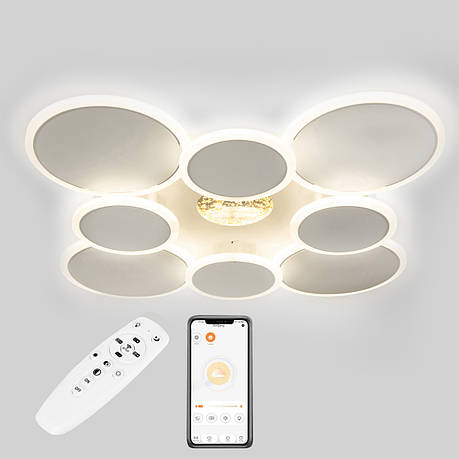 Стельова LED люстра, світлодіодний світильник Sunlight 5890/4+4, фото 1