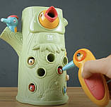 Магнітна гра Нагодуй Пташок TK Group звук підсвічування мелодія 2 пташки 9 черв’ячків в кор 31*11*24см (75583), фото 2