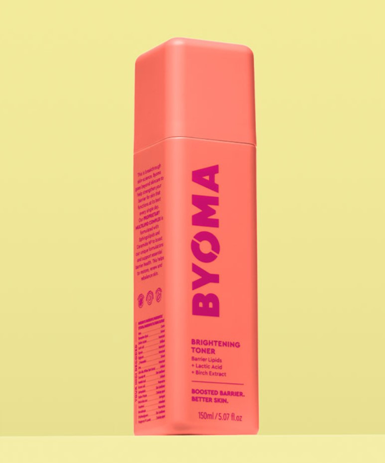 Освітлюючий тонік для обличчя з молочною кислотою Byoma Brightening Toner, 150 мл