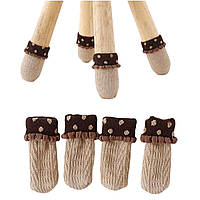 Накладки захисні на ніжки меблів DOINN 4 шт 8.5 х 3.5 см (R94465)