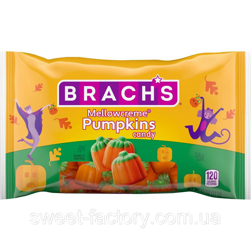 Цукерки Brach's Mellowcreme Pumpkins Helloween 311g