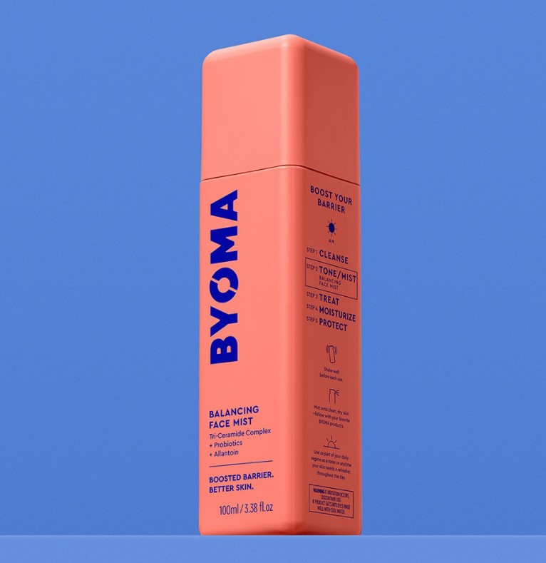 Балансуючий міст для обличчя з пробіотиками Byoma Balancing Face Mist, 100 м, фото 1