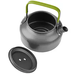 Алюмінієвий кемпінговий набір посуду 3в1, Cooking Set DS-308/ Туристичний посуд (чайник, каструля, сково