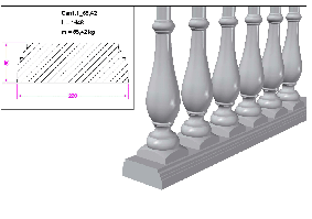 Підстава балюстради (Osn1.1) 1,62 п. м.